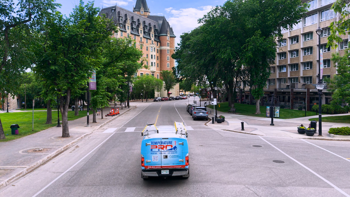 TemperaturePro Saskatoon | Downtown Saskatoon Drone Showcase | HVAC Company