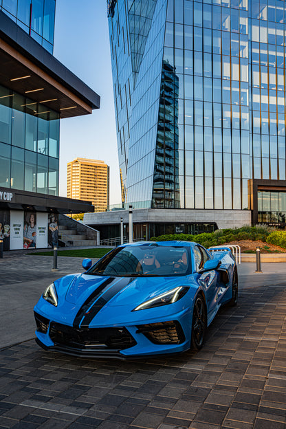 Drew’s Corvette C8 — Saskatoon Afterglow