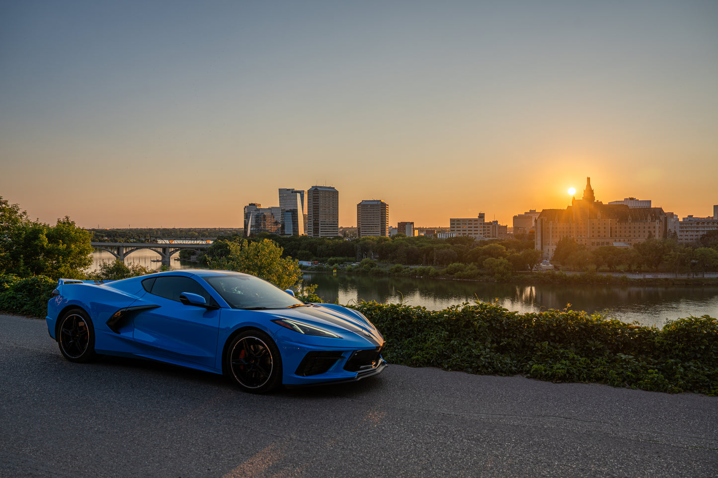Drew’s Corvette C8 — Saskatoon Afterglow