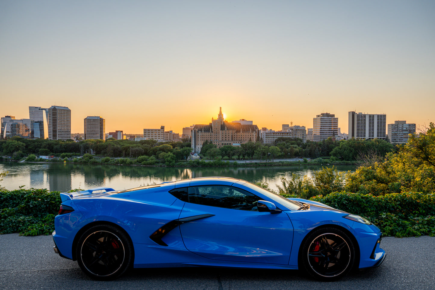 Drew’s Corvette C8 — Saskatoon Afterglow