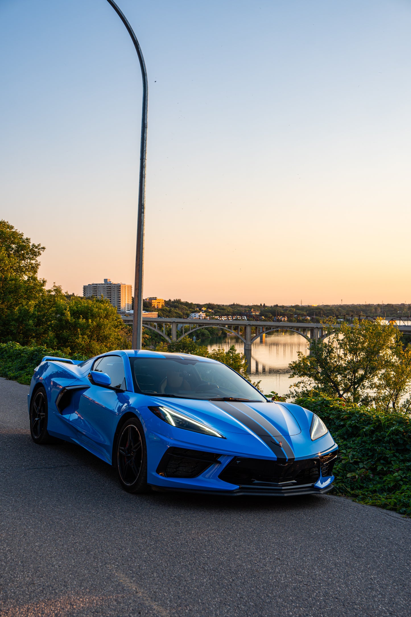 Drew’s Corvette C8 — Saskatoon Afterglow