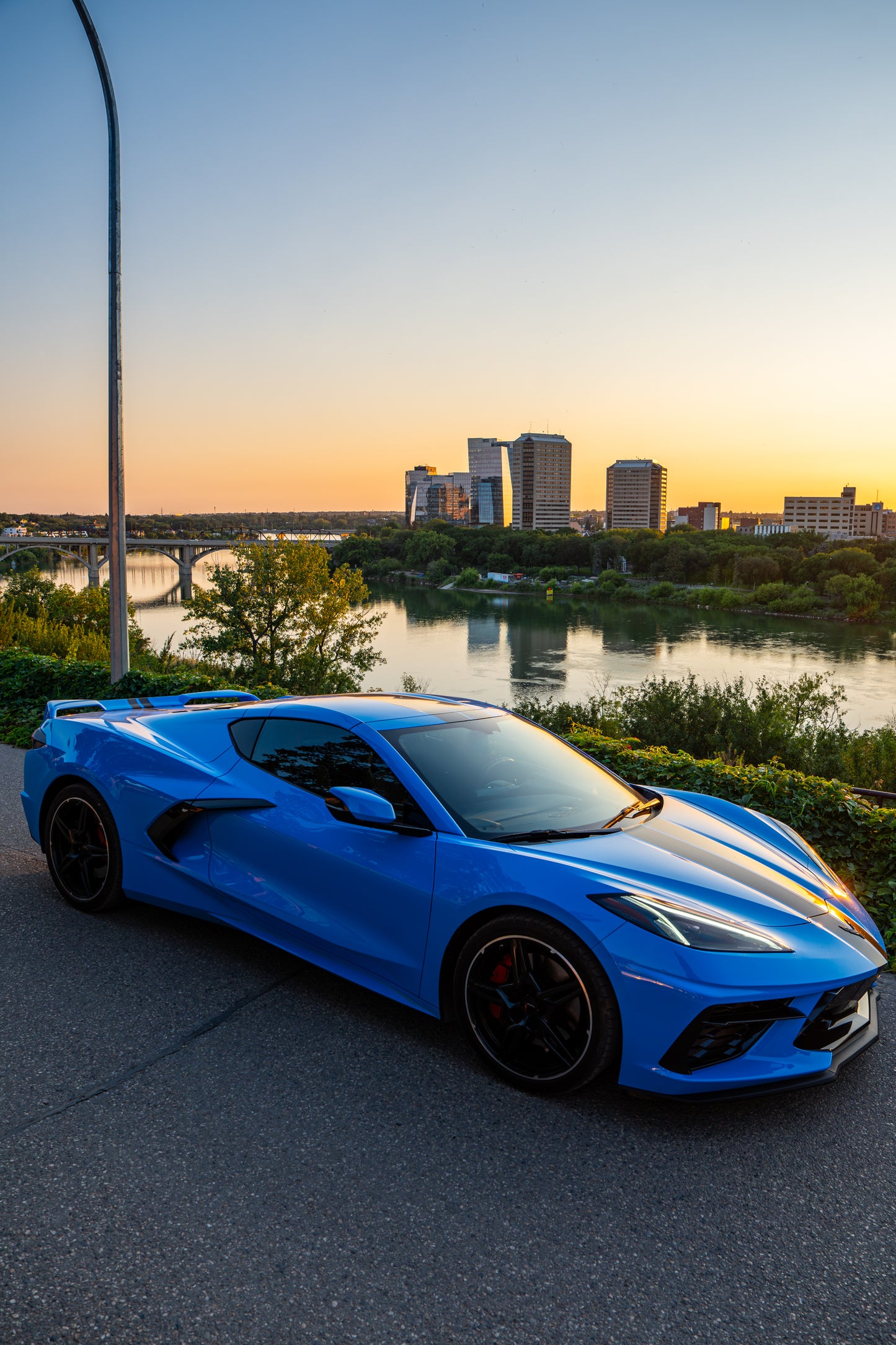 Drew’s Corvette C8 — Saskatoon Afterglow