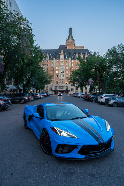 Drew’s Corvette C8 — Saskatoon Afterglow
