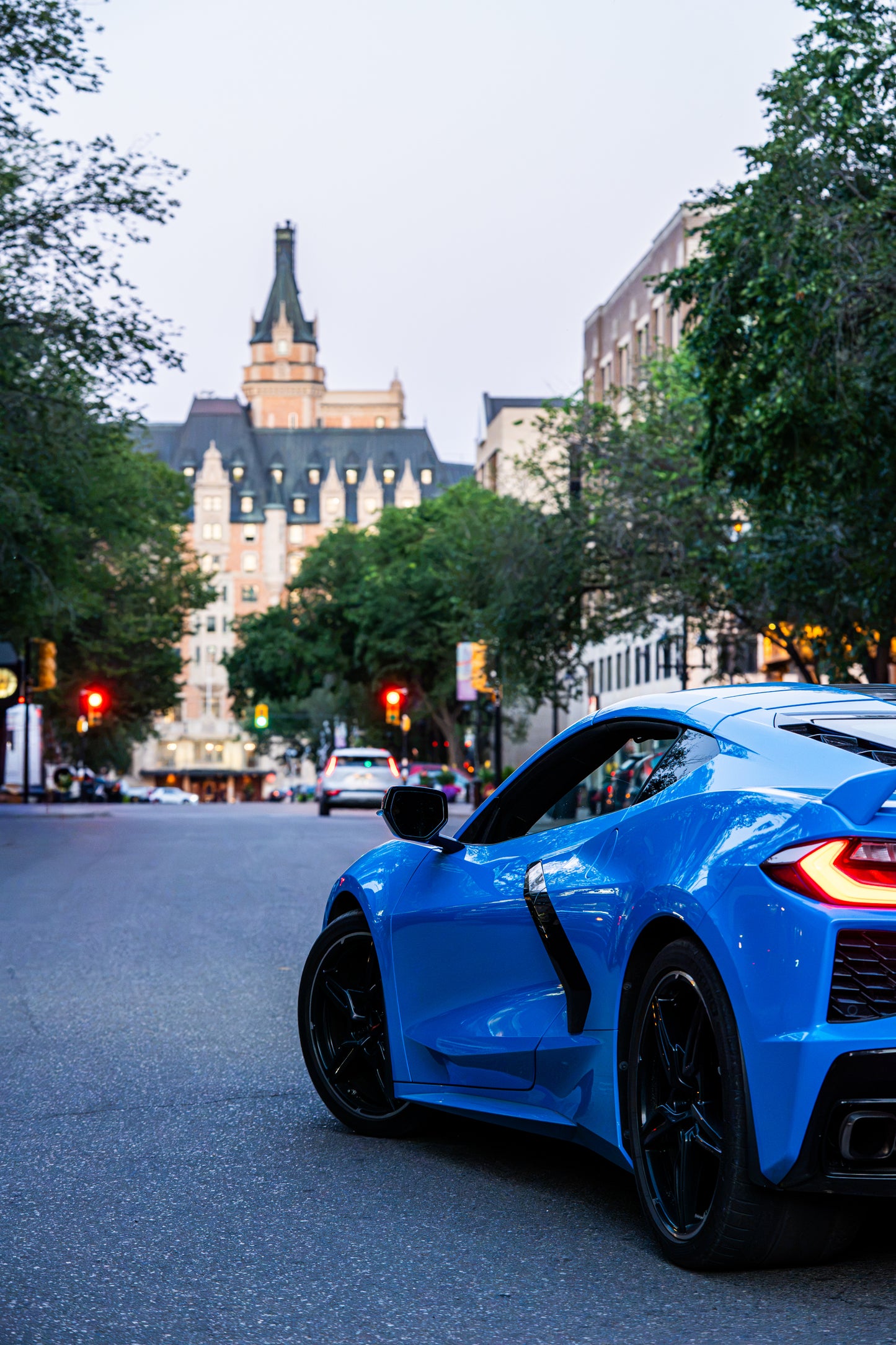 Drew’s Corvette C8 — Saskatoon Afterglow