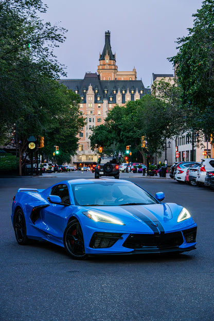 Drew’s Corvette C8 — Saskatoon Afterglow