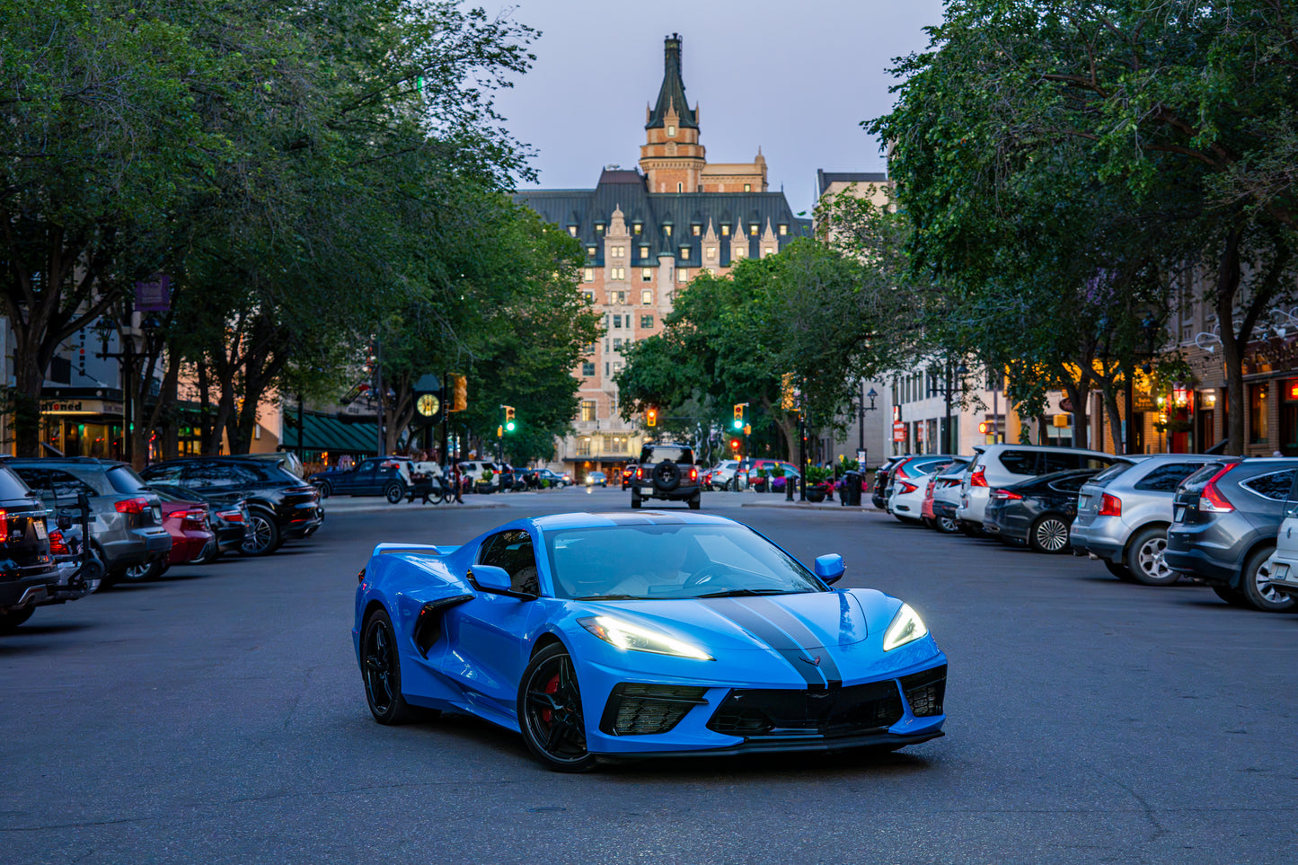 Drew’s Corvette C8 — Saskatoon Afterglow